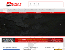 Tablet Screenshot of midwayrental.com